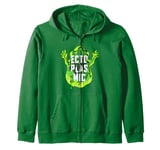 Ghostbusters Ectoplasmic Slimer Fill Big Chest Logo Zip Hoodie