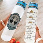 O3XEQ-8 Cool Viking Tree of Life Water Bottles, Leak-Proof, Gymnastics Bottle, Perfect for Outdoor Sports, White, 1000 ml