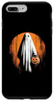 iPhone 7 Plus/8 Plus White Ghost Jack O' Lantern - Creepy Ghost Pumpkin Halloween Case