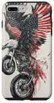 Coque pour iPhone 7 Plus/8 Plus Fierce Eagle Roue Moto Biker Patriotisme