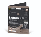 Norton 360 Advanced Antivirus 2024 10 Devices 1 Year PC Mac iOS Android Retail