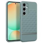 Caseology Parallax for Samsung Galaxy S24 FE Case [Ergonomic 3D Hexa Cube Designed] Phone Case for S24 FE 5G - Sage Green