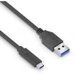 Câble usb-c vers usb-a, usb 3.1 Gen 2 avec transfert de données 10 Go/s, noir, 1,00 m (IS2611-010) - Purelink