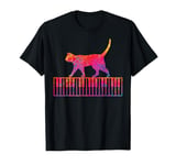 piano cat Piano Keyboard T-Shirt