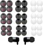 Embout Ecouteur 36 Pièces Bouchons D'Oreilles De Remplacement Avec Une Excellente Isolation Acoustique Et Confort, Bouchons D'Oreilles De Remplacement, 3 Couleurs, S/M/L[QUE071899]