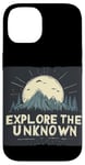 iPhone 14 Explore the Unknown at Night with Cool Forest and Moon Case