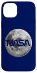 iPhone 14 Plus Retro NASA Worm Logo Full Moon Space Graphic Apollo Artemis Case