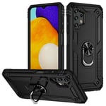 Samsung Galaxy A13 4G      Military Armour Ring Case    Black