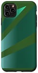 Coque pour iPhone 11 Pro Max Perspective Gradient Green Forest Green Optical Stripes