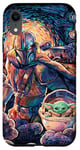 Coque pour iPhone XR Star Wars The Mandalorian & Grogu Starry Night Van Gogh