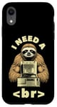 Coque pour iPhone XR I Need A Break Computer Code Programmation humoristique Paresseux