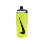 Nike Unisex Refuel Gripped Water Bottle (Volt/Black) - Neon - One Size