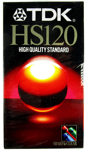 Cassette VHS TDK HS120 High Quality Standard PAL SECAM Neuf New Sealed