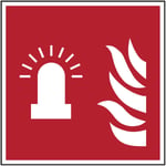 BRADY ISO Safety Sign - Fire alarm