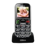 MAXCOM COMFORT GSM MM461 BIG BUTTON TELEPHONE W/VOICE FUNCTION FOR SENIORS BLACK