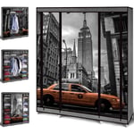 Armoire de rangement penderie pliable vêtements en tissu NEW-YORK dressing XXL