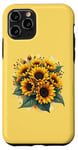 iPhone 11 Pro Yellow Sunflowers Cute summer flowers Floral Positivity Case