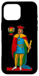 Coque pour iPhone 16 Pro Max Scorpa/Briscola King of Cups Re di tazze Italian Jeu de cartes