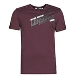 Lonsdale London Walkley T-Shirt Coupe Droite. Homme, Vintage Oxblood, s