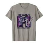 Mademark x MTV - The official MTV Logo with Boom Box Speakers in Violet Blue T-Shirt