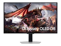 Samsung Odyssey OLED G8 S32DG800SU - Moniteur OLED - Intelligent - jeux - 32" - 3840 x 2160 4K @ 240 Hz - 250 cd/m² - 1000000:1 - DisplayHDR 400 True Black - 0.03 ms - 2xHDMI, DisplayPort -...