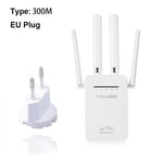 300/1200mbps Wireless Range Extender Dual Band Wifi Repeater Eu Plug (300mbps)
