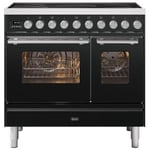 Ilve PDI096WE3MG 90cm Roma Induction Twin Oven Range Cooker In Matt Graphite