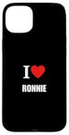 Coque pour iPhone 15 Plus Mignon I Love Heart Ronnie Parents Wife Husband Valentine