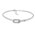 Amazon Essentials Bracelet à Maillons Pavés en Argent Sterling