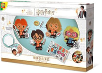 SES Creative 09345 Ensemble Personnages Harry Potter pour Enfants avec 2000 Kits de création PVC avec Perles, Panneau perforé et Autocollants, Multi