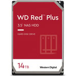 WD Red Plus 14 Tt NAS SATA-III 256 Mt 3,5" hårddisk