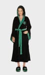 Ladies Harry Potter Slytherin House Hooded Dressing Gown Robe