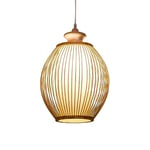 GaoF DIY Bamboo Art Ceiling Light,Rattan Pendant Lamp,Bedroom Living Room Ceiling Chandelier Teahouse Dining Room Bamboo Lamp Bar Cafe Club Hanging Lights, E27 Craft Lamp