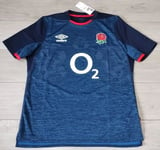 NEW - England Rugby Union Away Shirt 2020/2021 Umbro XL Jersey Blue Top BNWT F3J