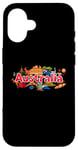 iPhone 16 Australia Down Under Culture Australian Flag Map Gift Case