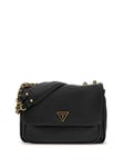 GUESS Women Becci Convertible Crossbody Flap, Shoulder Bag, Black, One Size