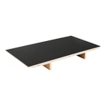 HAY - CPH30 2.0 Extendable Leaf L50 X W90 Black Linoleum Tabletop Lacquered Edge Lacquered Oak Crossbar - Iläggsskivor - Ronan & Erwan Bouroullec - Svart