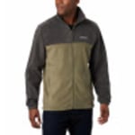 Columbia Men's Steens Mountain Full Zip 2.0 Fleece Jacket, Shark/Stone Green, XL Tall