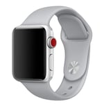 Apple Watch Series 4 40 mm flexibelt klockarmband i silikon - Ljusgrå