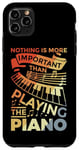 Coque pour iPhone 11 Pro Max Clavier de piano Motivation Design pour Pianiste