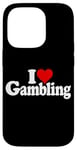 Coque pour iPhone 14 Pro I LOVE HEART GAMBLING CASINOS PARIS TRADING LAS VEGAS