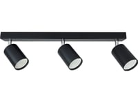 Masterled Bardo Taklampe, 3-Pære Taklampe (Spot), Sort/Krom