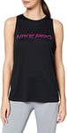 Nike W NK Dry Tank Leg Novelty Débardeur Femme Black/(Thunder Grey) FR: M (Taille Fabricant: M)