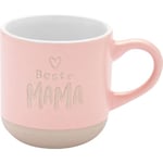 GRUSS & CO 73933 Tasse à expresso avec gravure Maman | Tasse en grès 10 cl avec bande cadeau | Cadeau pour maman, anniversaire | 73933