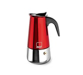 IBILI Cafetière express Moca Rosso, 4 tasses, 185 ml, acier inoxydable, convient pour induction