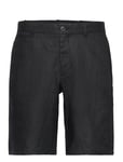 Mango Slim-Fit 100% Linen Bermuda Shorts Svart