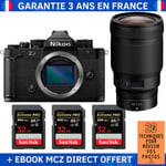 Nikon Zf + 50mm f/1.2 S + 3 SanDisk 32GB Extreme PRO UHS-II SDXC 300 MB/s + Ebook '20 Techniques pour Réussir vos Photos' - Appareil Photo Hybride