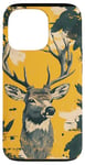 Coque pour iPhone 13 Pro Jaune Pop Art Tropical Ozark Timber Vintage Cerf Camo