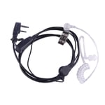 Baofeng-Écouteurs PTT MIC à tube d'air acoustique,2 broches,microphone,écouteur pour EMF,anti-rayonnement,talkie-radio Walperforated - Type Headset and air tube