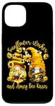 Coque pour iPhone 13 Sunflower Wishes And Honey Bee Kisses With Cute Summer Gnome